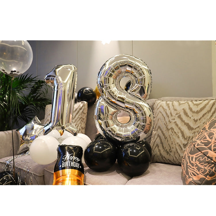 Happy Birthday Girl Boy Aluminum Film Balloon Scene Decoration Set Background Wall Decoration Adult Party Decoration Supplies