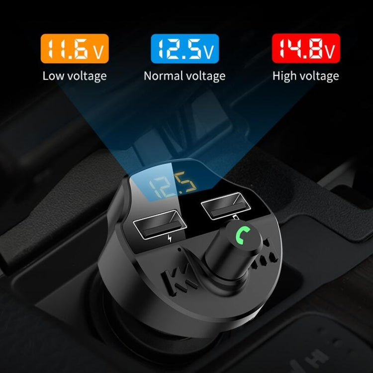 T66 Car Bluetooth Car Charger Cigarette Lighter MP3 Player Hands-Free Car FM Transmitter