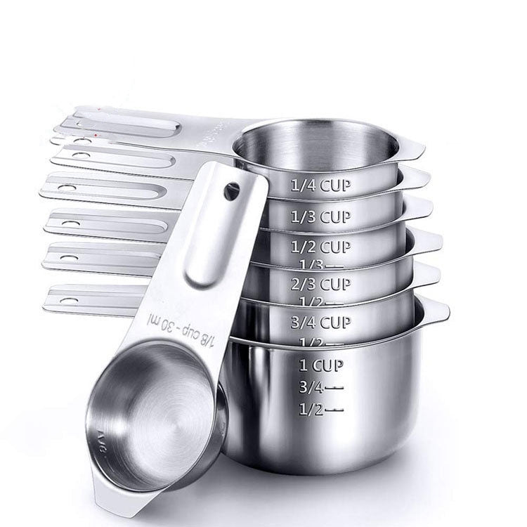7 in 1 304 Stainless Steel Measuring Cup Set Baking Tools