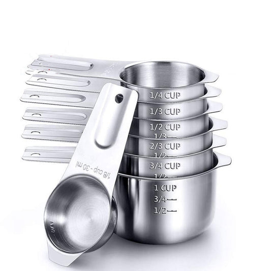 7 in 1 304 Stainless Steel Measuring Cup Set Baking Tools