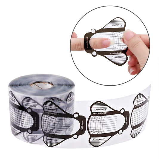 500PCS/Set Nail Art Acrylic UV Gel Tips Extension Builder Form Guide Stencil Manicure Tools