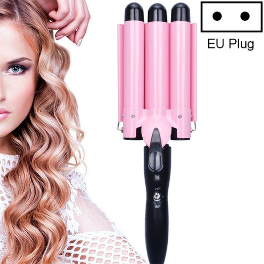20-32m Automatic Ceramic Perm Splint Hair Curler 3 Barrels Big Wave Hair Curling Iron Tools