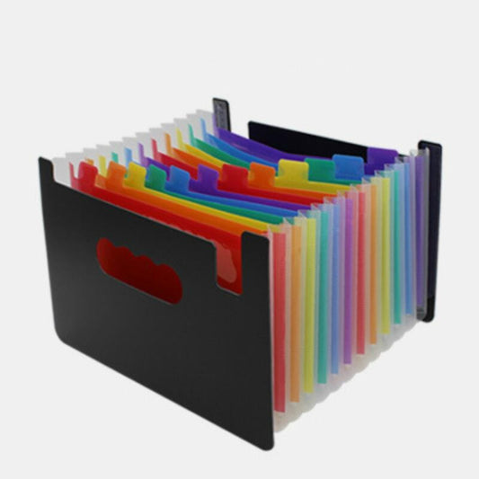 Organ Expanding Colored File Folder A4 Organizer Portable Business Office Supplies, Size: 33x23.5cm