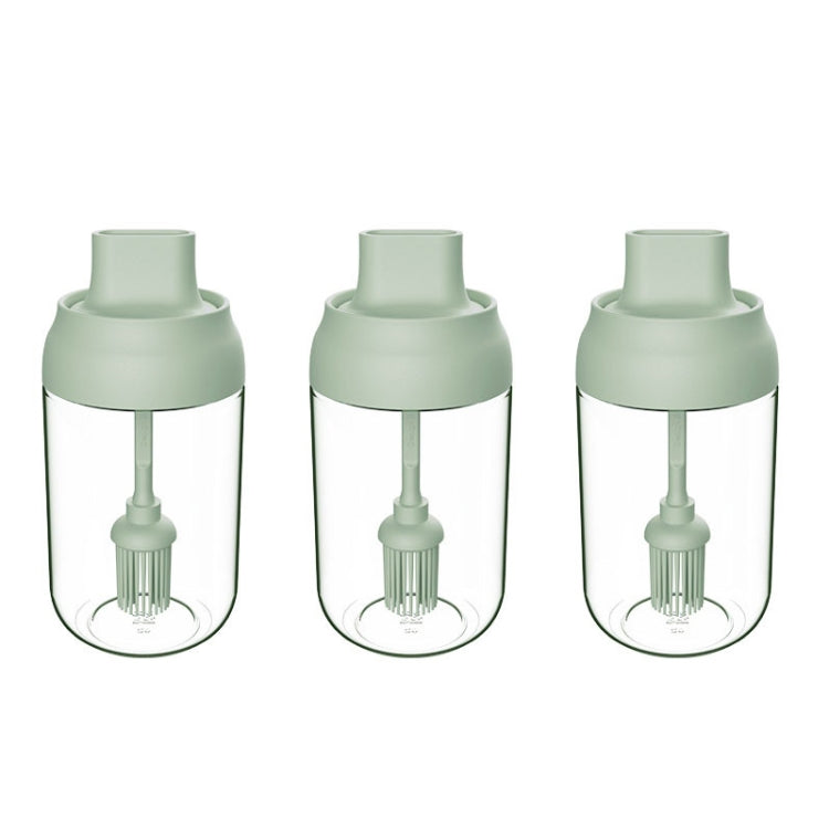 3 PCS Macaron Ribbon Moisture-Proof Lid Spoon One Seasoning Jar Glass Seasoning Bottle with Label
