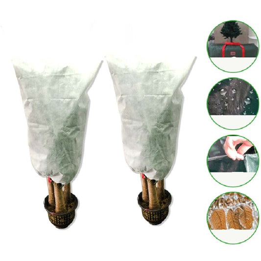2 PCS Plant Freeze-Proof Cover  Autumn And Winter Cold-Proof Tree Cover Non-Woven Plant Antifreeze Bag