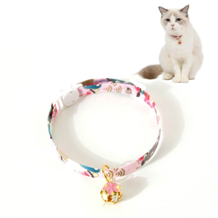 Adjustable Pet Flower Hollow Bell Collar Cat Dog Collar Accessories