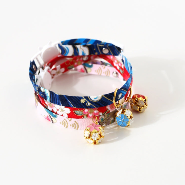 Adjustable Pet Flower Hollow Bell Collar Cat Dog Collar Accessories