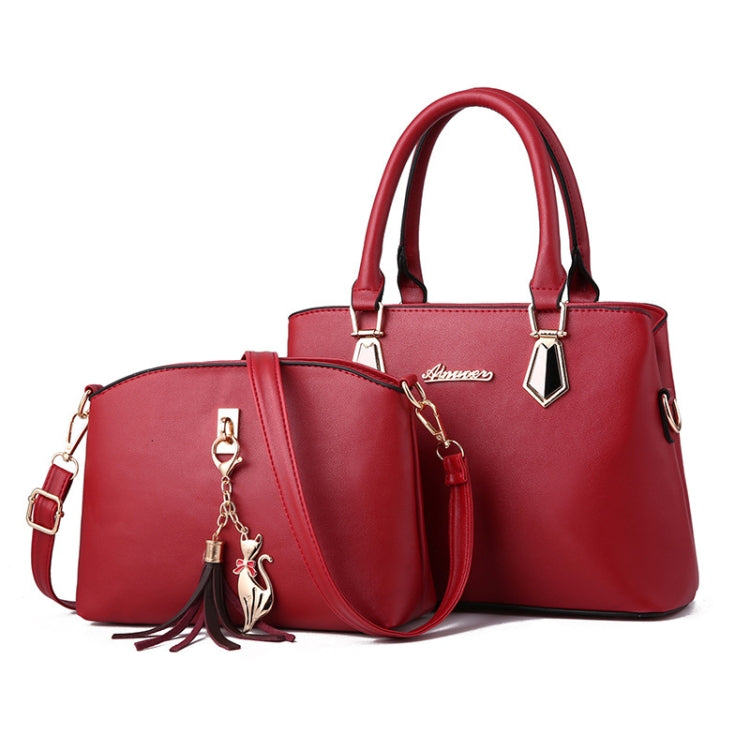 2 in 1 Women Casual Fashion Messenger Handbags Large Capacity Bag