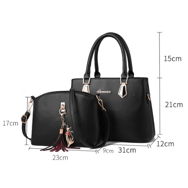 2 in 1 Women Casual Fashion Messenger Handbags Large Capacity Bag