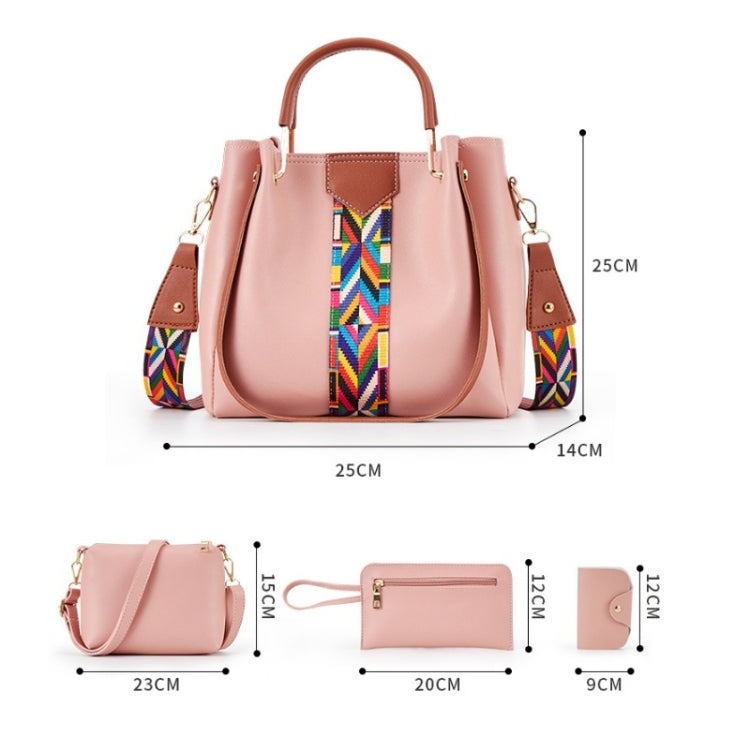 4 in 1 All-Match Messenger Handbag Ladies Fashion Large-Capacity Bag