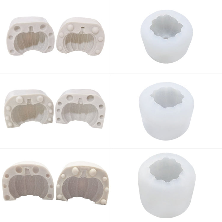 Halloween Three-Dimensional Pumpkin Cake DIY Scented Candle Silicone Mold