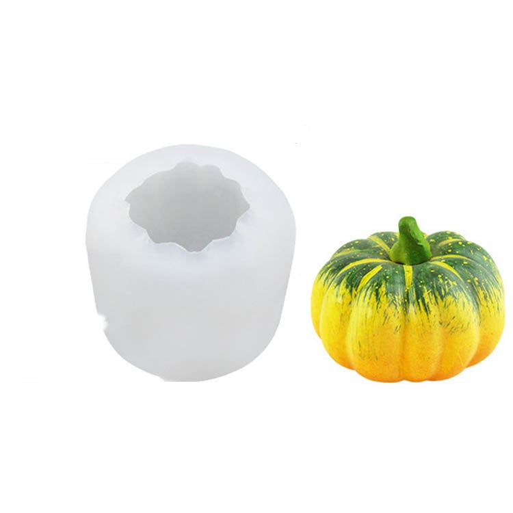 Halloween Three-Dimensional Pumpkin Cake DIY Scented Candle Silicone Mold