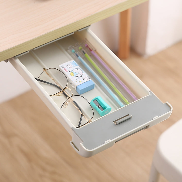 Under The Desk Drawer Type Storage Box Office Desktop Hidden Storage Box Student Stationery Box