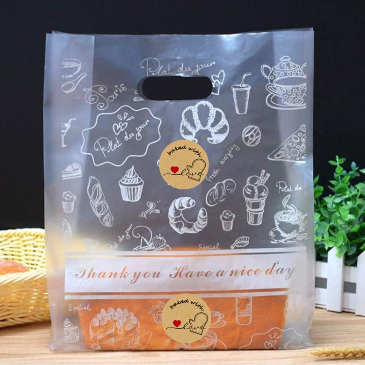 Baked Cake Food Holiday Decoration Label Sticker