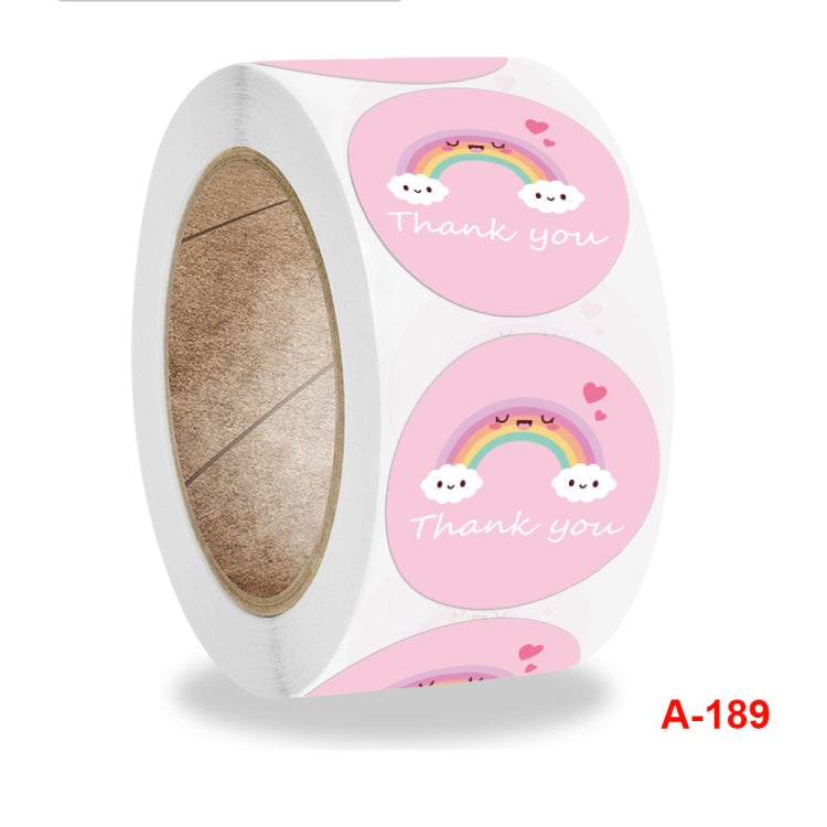 Roll Sticker Cloud Thank You Label