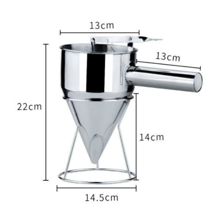 Octopus Balls Tool Fish Ball Funnel Tapered Funnel With Shelf Chocolate Sauce Drain