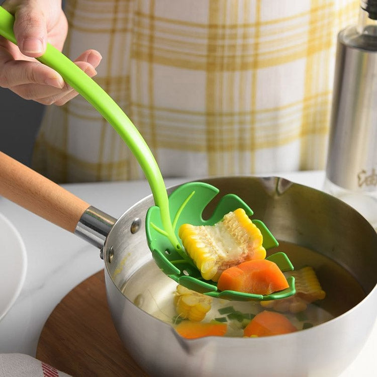 Green Leaf Colander Noodle Spoon Colander