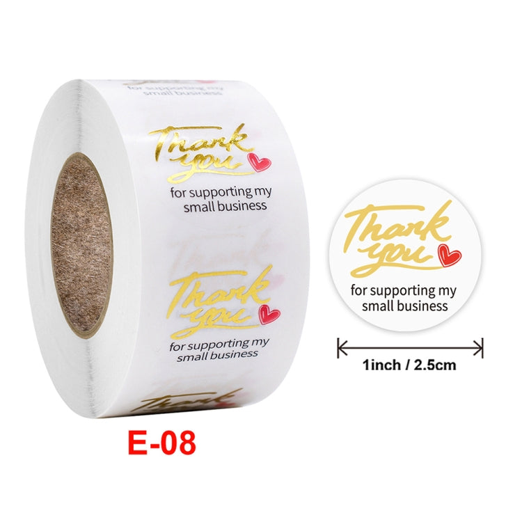 3 PCS Transparent Gilding Thank You Baking Sticker Envelope Sealing Sticker Gift Decoration Label