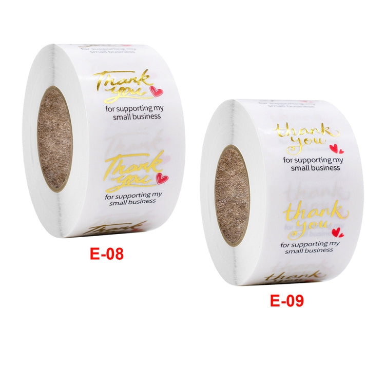 3 PCS Transparent Gilding Thank You Baking Sticker Envelope Sealing Sticker Gift Decoration Label