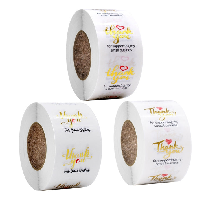 Transparent Hot Stamping Thank You Sticker Wedding Gift Decoration Label Envelope Seal Sticker