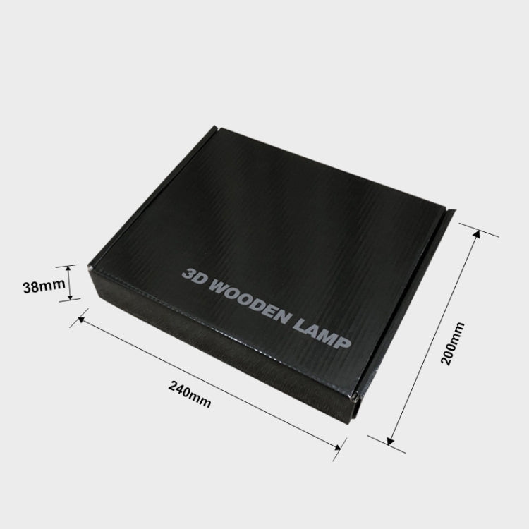 Cross Pine Craft Table Lamp Wooden LED Night Light