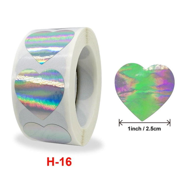 3 PCS Laser Silver Rainbow Holiday Thank You Label Commercial Decoration Handmade Stickers