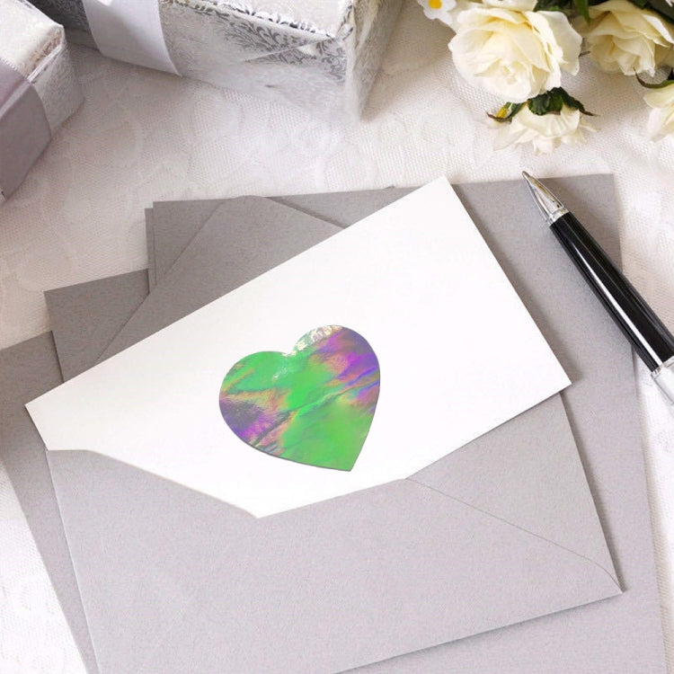 3 PCS Laser Silver Rainbow Holiday Thank You Label Commercial Decoration Handmade Stickers