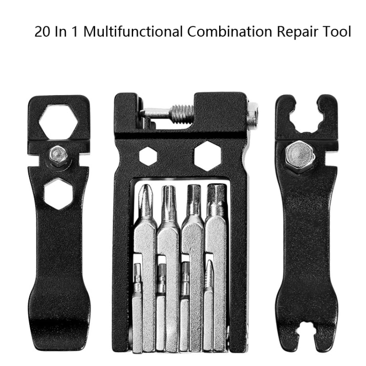20 in 1 Cycling Repair Tool Multifunctional Household Appliances Repair Tool Bicycle Compact Repair Wrench