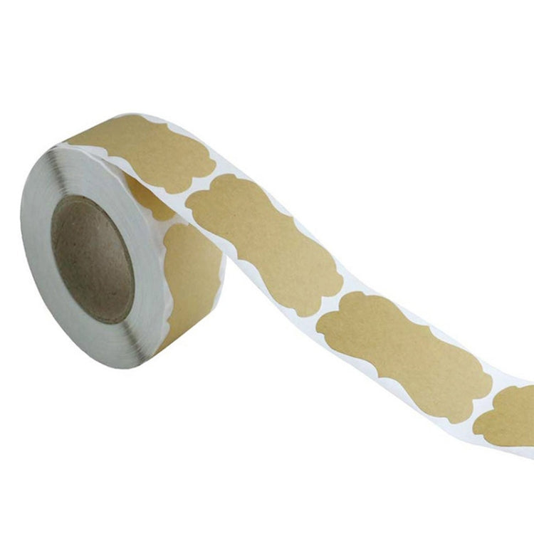 3 PCS Natural Brown Kraft Paper Gift Decoration Label Sticker