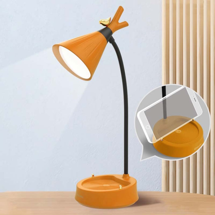 GIVELONG Forest Bird LED Touch Usb Table Lamp With Mobile Phone Holder Bedroom Bedside Night Light