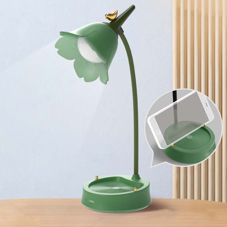 GIVELONG Forest Bird LED Touch Usb Table Lamp With Mobile Phone Holder Bedroom Bedside Night Light