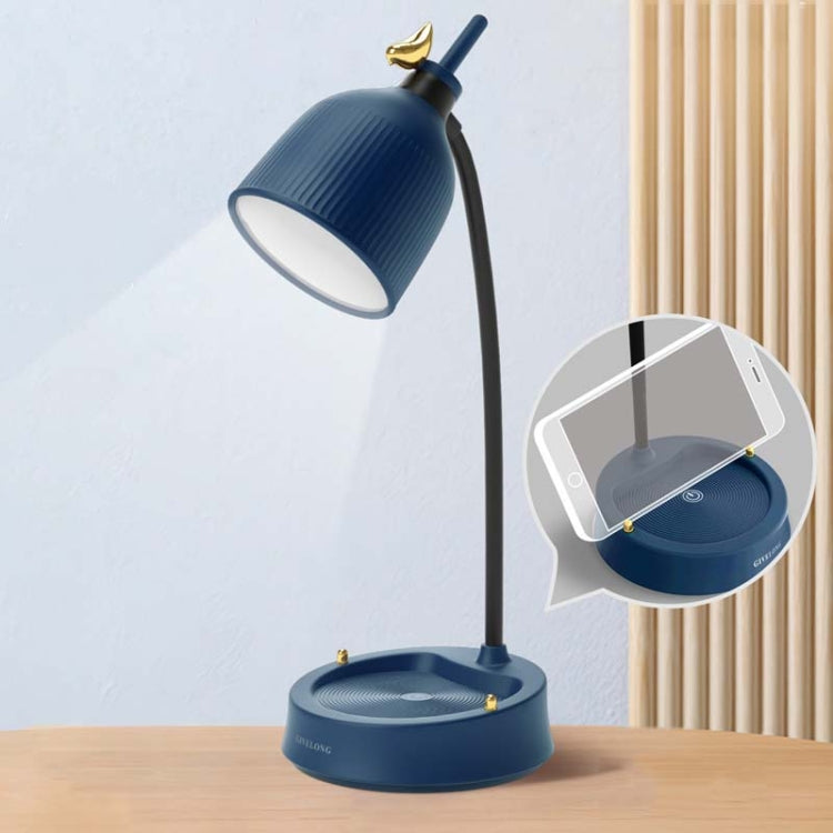GIVELONG Forest Bird LED Touch Usb Table Lamp With Mobile Phone Holder Bedroom Bedside Night Light