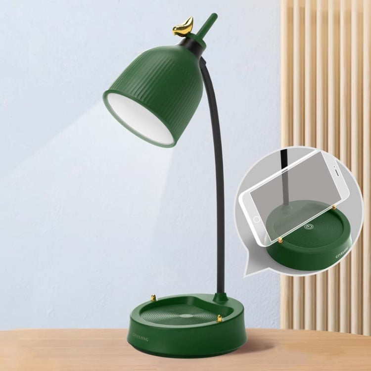 GIVELONG Forest Bird LED Touch Usb Table Lamp With Mobile Phone Holder Bedroom Bedside Night Light