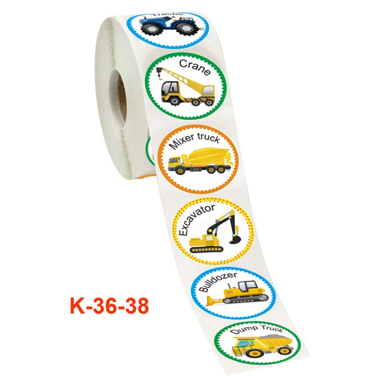 2 PCS Roll Children Reward Sticker Holiday Decoration Label