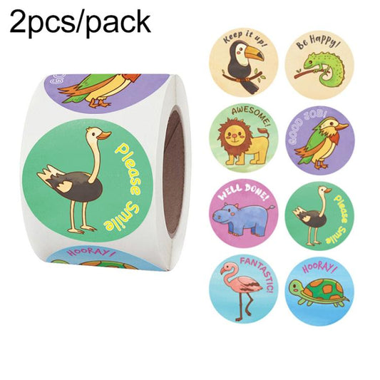 2 PCS Children Toy Reward Sticker Office Stationery Decoration Label Sealing Sticker, Size: 3.8 Cm / 1.5 Inch, K-33-38, K-34-38