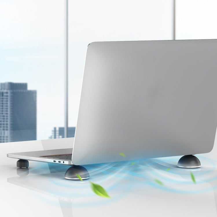 Suohuang SH-1029 Aluminum Portable Bracket Foot Pad for MacBook, Laptop