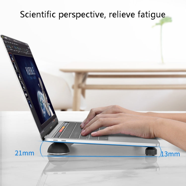 Suohuang SH-1029 Aluminum Portable Bracket Foot Pad for MacBook, Laptop