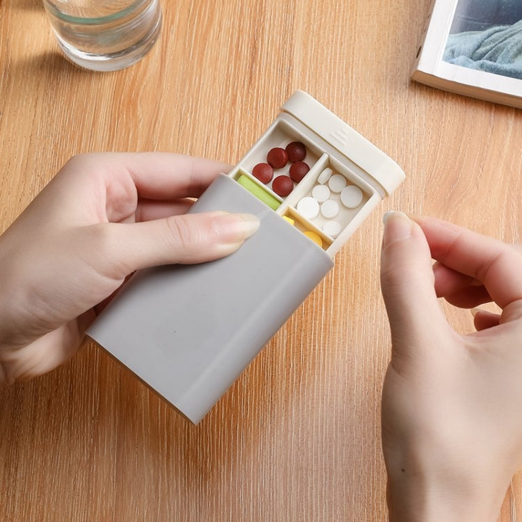 3 PCS Portable Sealed Pill Storage Box Divided Into Compartments Portable Mini Pill Box