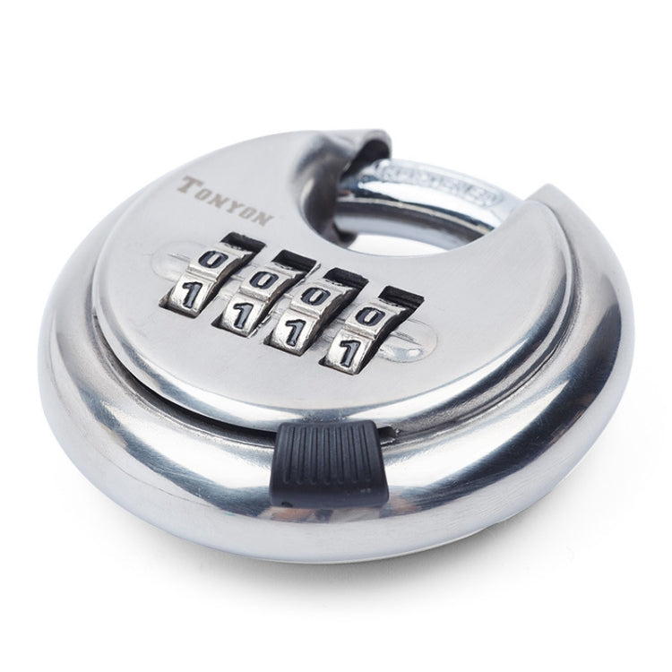 Stainless Steel Password Padlock 304 Waterproof And Rust-Proof Outdoor Courtyard Door Cabinet Lock Round Cake Lock