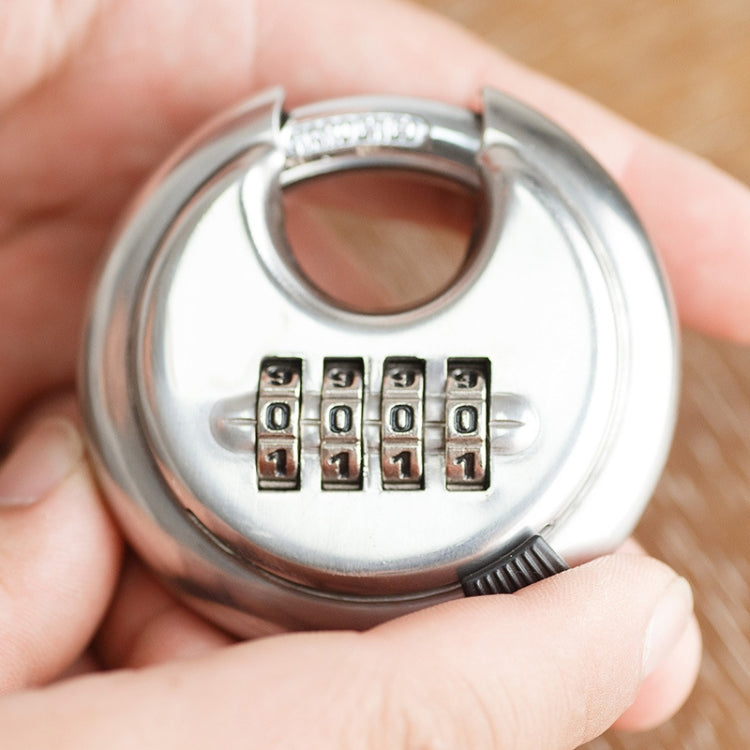 Stainless Steel Password Padlock 304 Waterproof And Rust-Proof Outdoor Courtyard Door Cabinet Lock Round Cake Lock