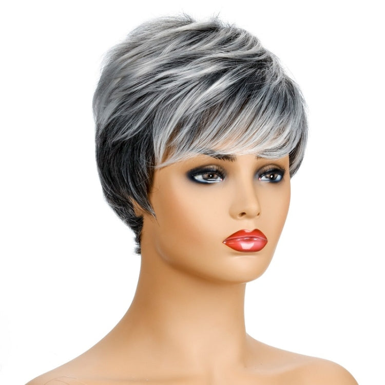 Ladies Fashion Realistic Wig Short Curly Hair Headgear