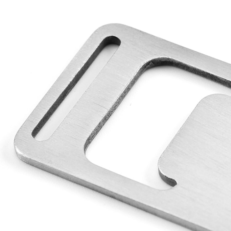 20 PCS Ribbon Bottle Opener Stainless Steel Card Bottle Opener Outdoor Backpack Webbing Buckle Lanyard Bottle Opener