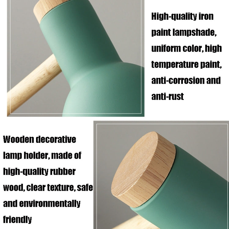 T1062 Dormitory Eye Protection Desk Lamp Bbedroom Bedside Wood Lamp