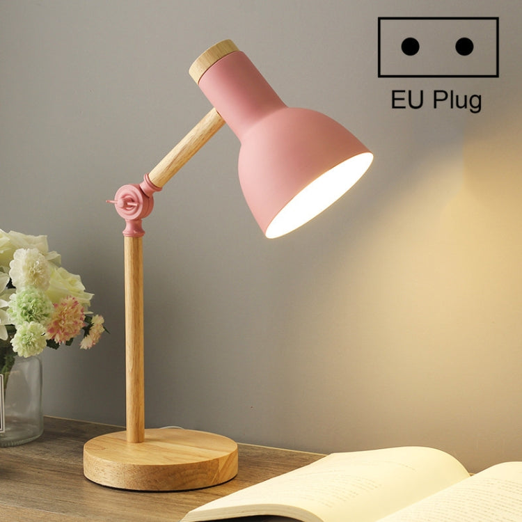 T1062 Dormitory Eye Protection Desk Lamp Bbedroom Bedside Wood Lamp