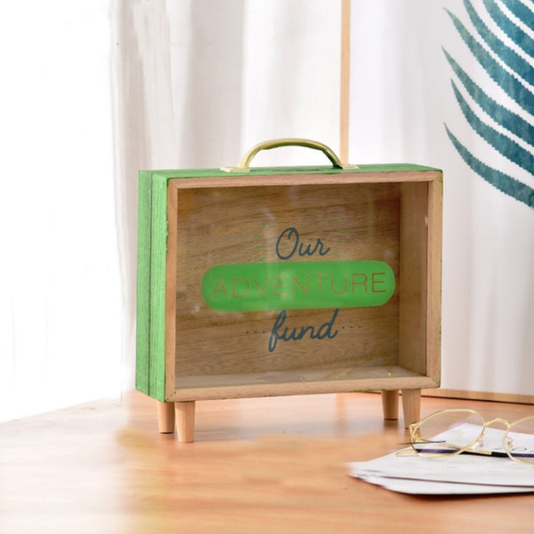 Wooden Piggy Bank Large Capacity Children Savings Box Creative Desktop Accessories