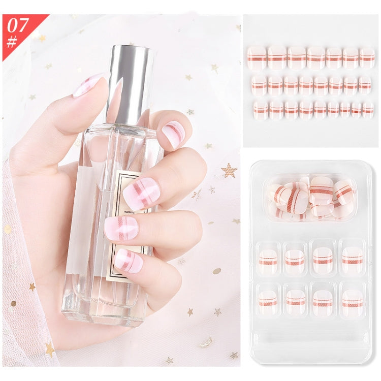5 Sets Wear Nail Art Christmas Ballet Fake Nails Finished Product Removable Wear Nail