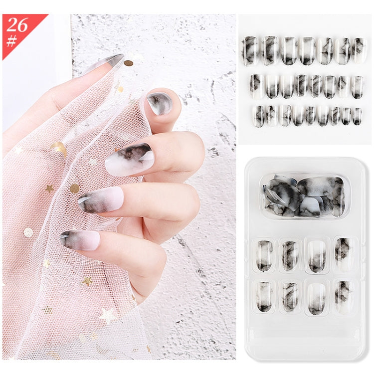 5 Sets Wear Nail Art Christmas Ballet Fake Nails Finished Product Removable Wear Nail