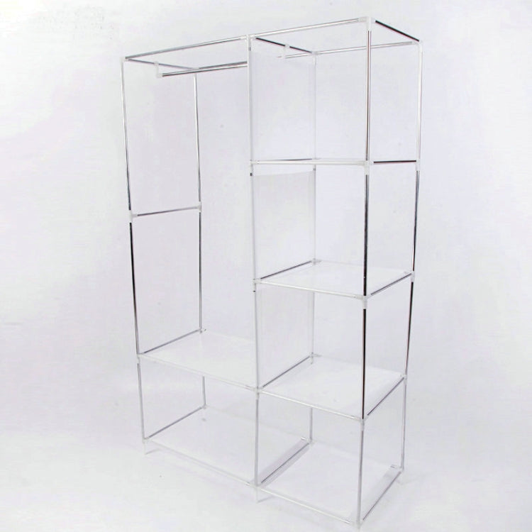 Simple Modern Wardrobe Fabric Special Cloth Closet Assembly Steel Tube Reinforced Steel Frame Storage Cabinet