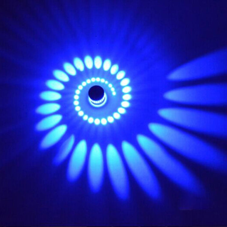 3W Modern Interior Creative Spiral Round Wall Lamp for Club, KTV, Corridor, Aisle, Background Wall Decoration Lamp