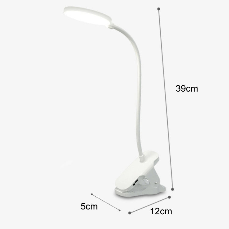 Charging 800mAh Single Color Temperature Three-level Adjustment LED Clip Desk Lamp USB Eye Protection Bedside Lamp